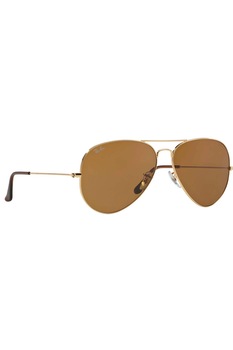 Ochelari de soare barbati, Rayban 3025-aviator 001/33, Metal, 55-14-140, Maro Ochelari de soare barbati, Rayban 3025-aviator 001/33, Metal, 55-14-140, Maro