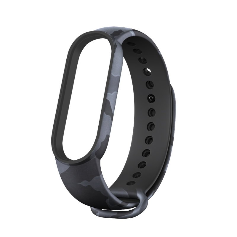 Curea compatibila cu Xiaomi Mi Band 6 / Mi Band 5, Silicon, Camo