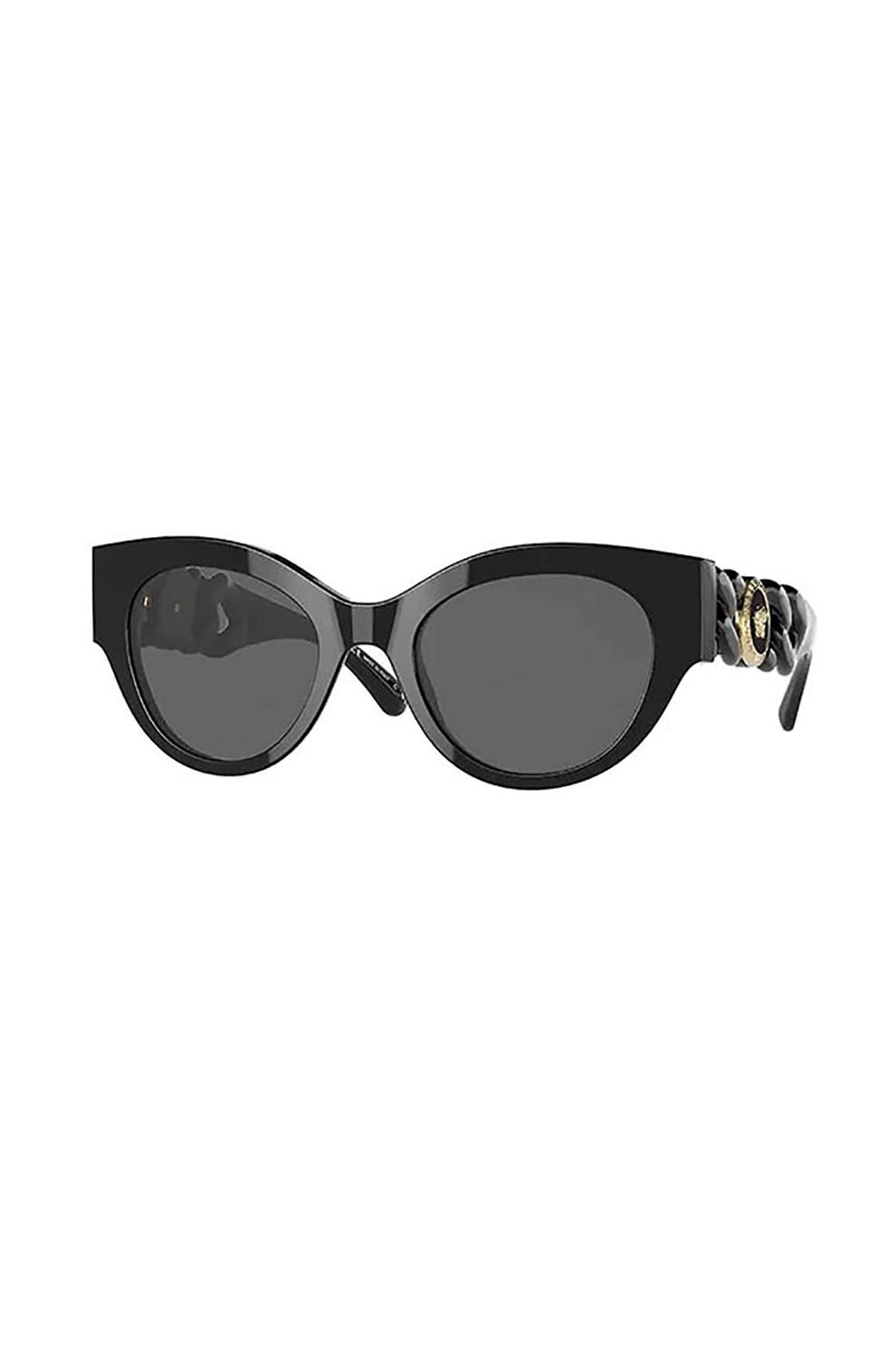 Ochelari de soare dama, Versace 4408- gb1/87, Plastic, 52-21-140, Negru