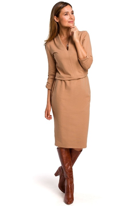 Дамска рокля Ianira, Бежово, Бежов