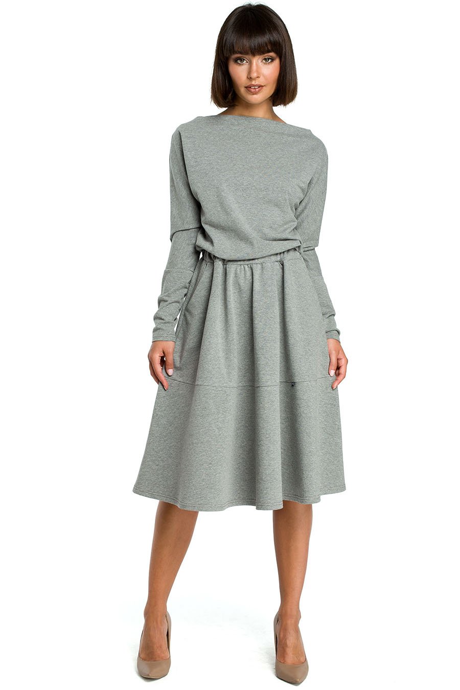Rochie dama Veridiana, Gri, Gri