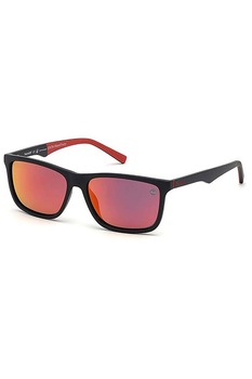 Ochelari de soare barbati, Timerland TB9174s 02d, Plastic, 56-15-150, Negru/Portocaliu Ochelari de soare barbati, Timerland TB9174s 02d, Plastic, 56-15-150, Negru/Portocaliu