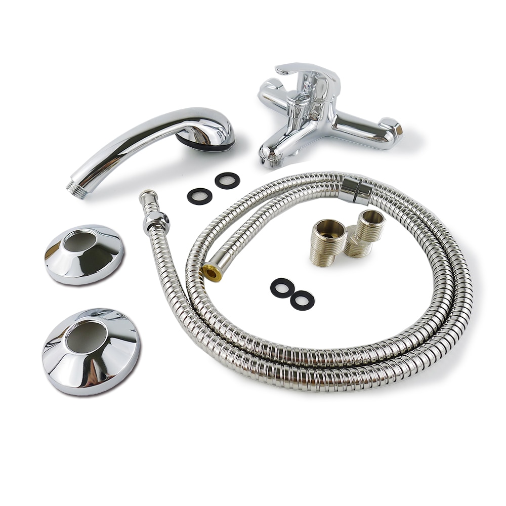 Baterie cada si dus, ITALOMIX, monocomanda, pipa scurta, finisaj cromat