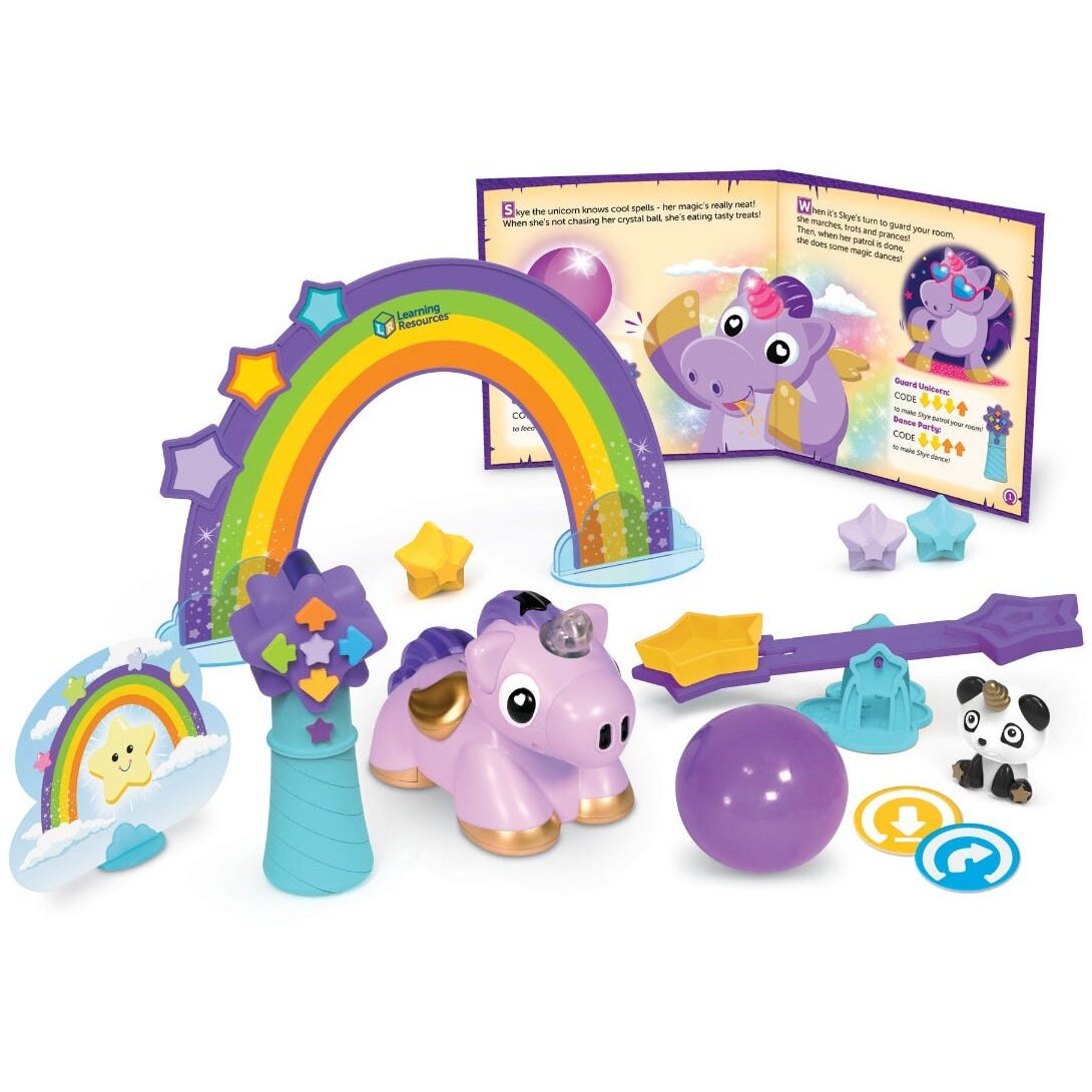 Set 22 piese, joc de codare - Learning Resources Aventurile unicornului Skye