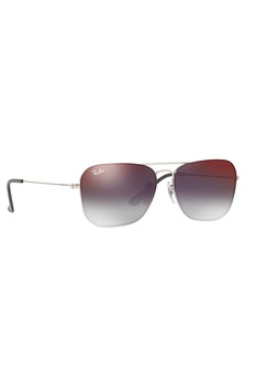 Ochelari de soare, Rayban, Rectangular, Metal, 56-14-140, Argintiu Ochelari de soare, Rayban, Rectangular, Metal, 56-14-140, Argintiu