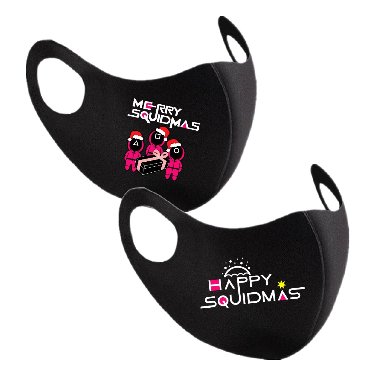 Set 2 bucati masca protectie barbati Squid Game Christmas
