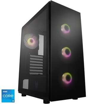 Sistem Desktop PC Gaming Serioux cu procesor Intel® Core™ i5-11400 pana la 4.40GHz, 16GB DDR4, 1TB SSD M.2 PCIe, GeForce® RTX 3060 12GB GDDR6, No OS Sistem Desktop PC Gaming Serioux cu procesor Intel® Core™ i5-11400 pana la 4.40GHz, 16GB DDR4, 1TB SSD M.2 PCIe, GeForce® RTX 3060 12GB GDDR6, No OS