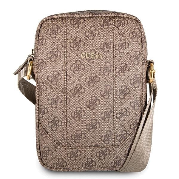 Geanta tableta/notebook Guess 4G UPTOWN 10'', Piele ecologica, Maro