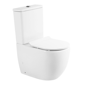 Set vas WC compact, Belbagno, Seria Sfera-TR, Rimless, cu rezervor si mecanism, capac Duroplast, inchidere lenta, Ceramica, Alb, 620 mm Set vas WC compact, Belbagno, Seria Sfera-TR, Rimless, cu rezervor si mecanism, capac Duroplast, inchidere lenta, Ceramica, Alb, 620 mm