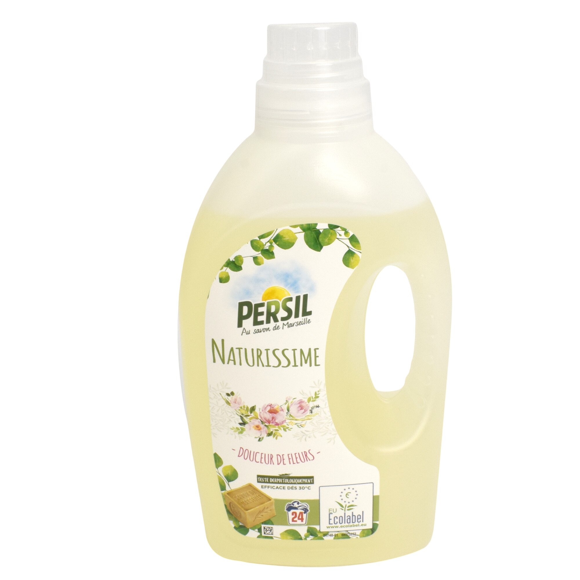 Detergent de rufe lichid, Persil, Naturissime, parfum de flori naturale, 24 spalari, 1.32 L