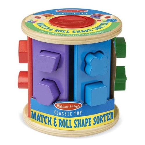 Cilindru Melissa & Doug Sortator de Forme Match and Roll