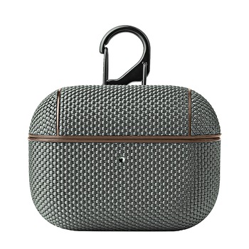 Husa AirPods, Nylon, Pentru AirPods Pro, Gri Husa AirPods, Nylon, Pentru AirPods Pro, Gri