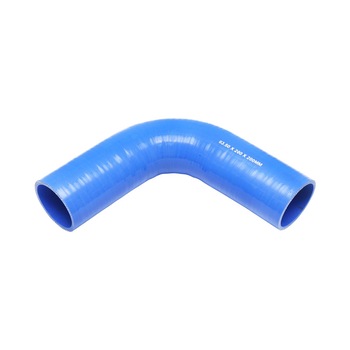 Furtun cotit silicon 90 grade cu insertie textila 63.5x200x200mm Furtun cotit silicon 90 grade cu insertie textila 63.5x200x200mm