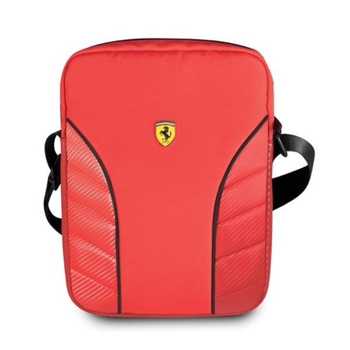 Чанта за таблет Ferrari Scuderia 10", Найлон, Еко кожа, Червена