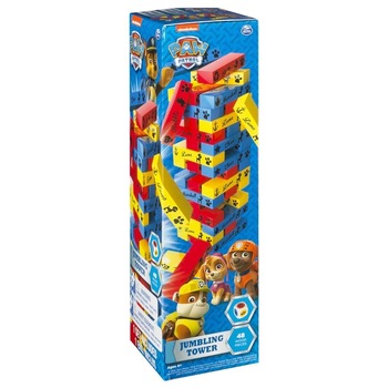 Patrula Catelusilor - Turnul buclucas cu piese din lemn multicolore, 4 ani + Patrula Catelusilor - Turnul buclucas cu piese din lemn multicolore, 4 ani +