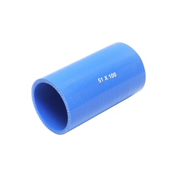 Furtun drept silicon cu insertie textila 51x100mm Furtun drept silicon cu insertie textila 51x100mm