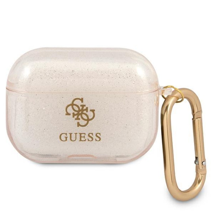 Carcasa Guess GUAPUCG4GD Glitter compatibila cu Apple AirPods Pro Gold