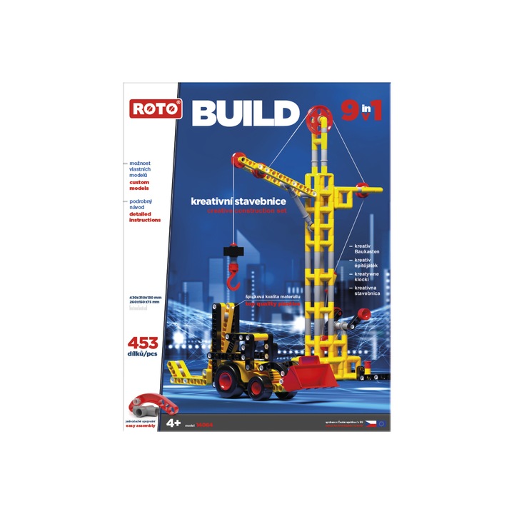 Set constructie 9 in 1 Roto Efko, 453 piese