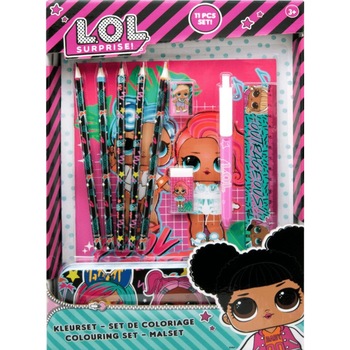 Set pentru colorat LOL Surprise,11 piese, 3 ani Set pentru colorat LOL Surprise,11 piese, 3 ani