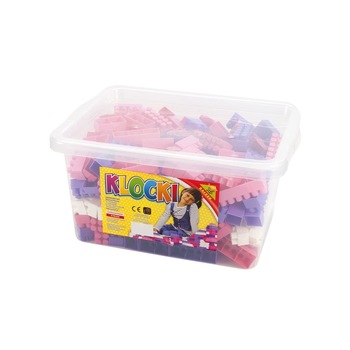 Set cuburi constructii 300 piese/cutie, 28 mm, pentru fetite, 7toys Set cuburi constructii 300 piese/cutie, 28 mm, pentru fetite, 7toys