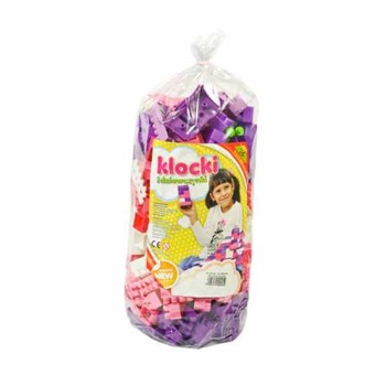 Set cuburi constructii 345 piese, 28 mm, pentru fetite, 7toys Set cuburi constructii 345 piese, 28 mm, pentru fetite, 7toys