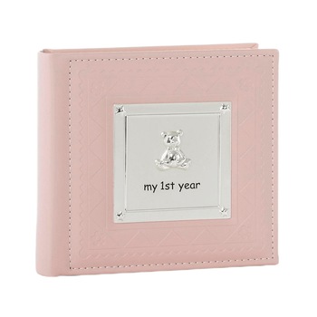 Album foto pentru fetite My First Year, 100 poze 10 x 15 cm, roz Album foto pentru fetite My First Year, 100 poze 10 x 15 cm, roz