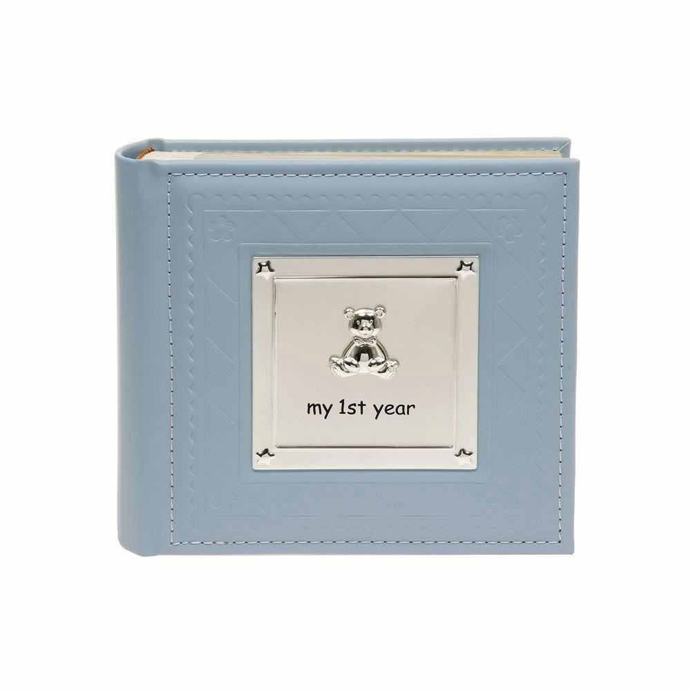 Album Photo « My First Year » Shudehill – Format 6x4”, Couverture Bleue Pour Bébé Garçon, Cadeau De Naissance