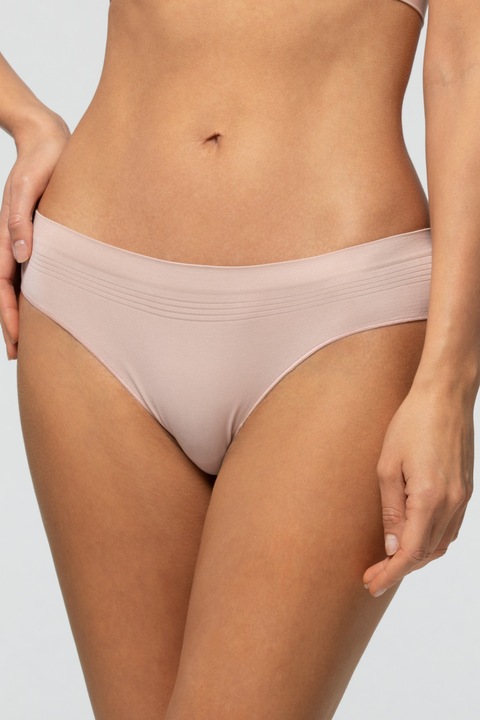 Chiloti brazilian din microfibra Pompea, Seamless, Nude