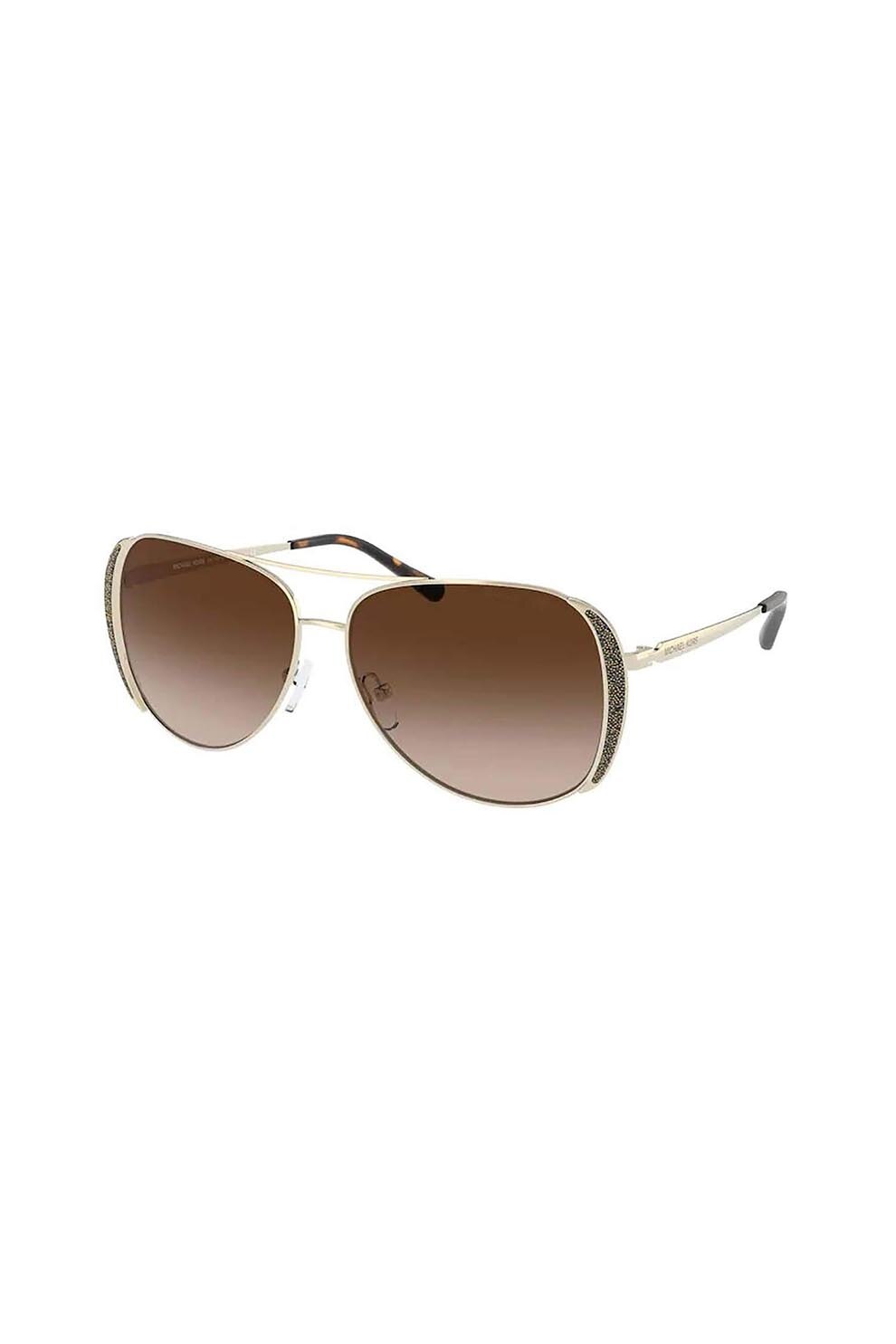 Ochelari de soare Michael Kors, 1082-Chelsea-Glam, Metal, Auriu