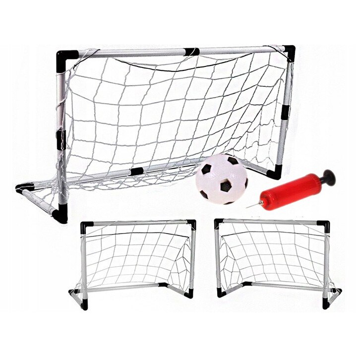 Set Complet 2 Porti Fotbal cu Accesorii, 