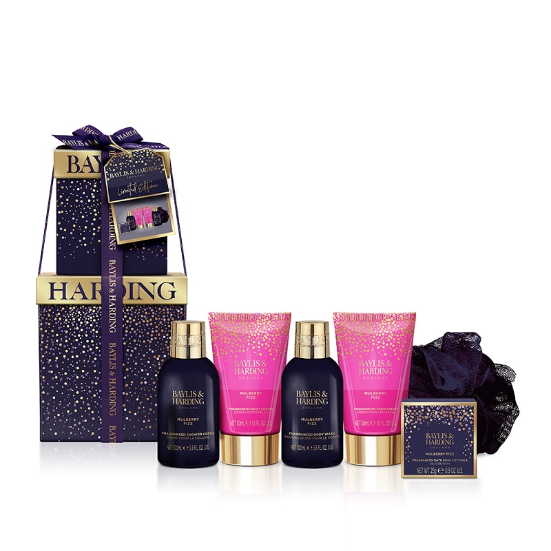 Set cutie cadou Delux pentru baie, Mulberry Fizz, 325 ml