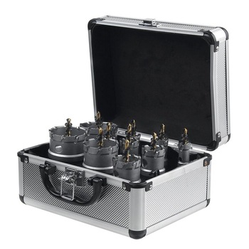 Set 10 Freze pentru Metal cu Patile Vidia, 16mm-53mm, Cutie Metal Set 10 Freze pentru Metal cu Patile Vidia, 16mm-53mm, Cutie Metal