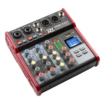 Mixer de studio cu 4 canale, Bluetooth/USB, Power Dynamics PDM-X401 Mixer de studio cu 4 canale, Bluetooth/USB, Power Dynamics PDM-X401