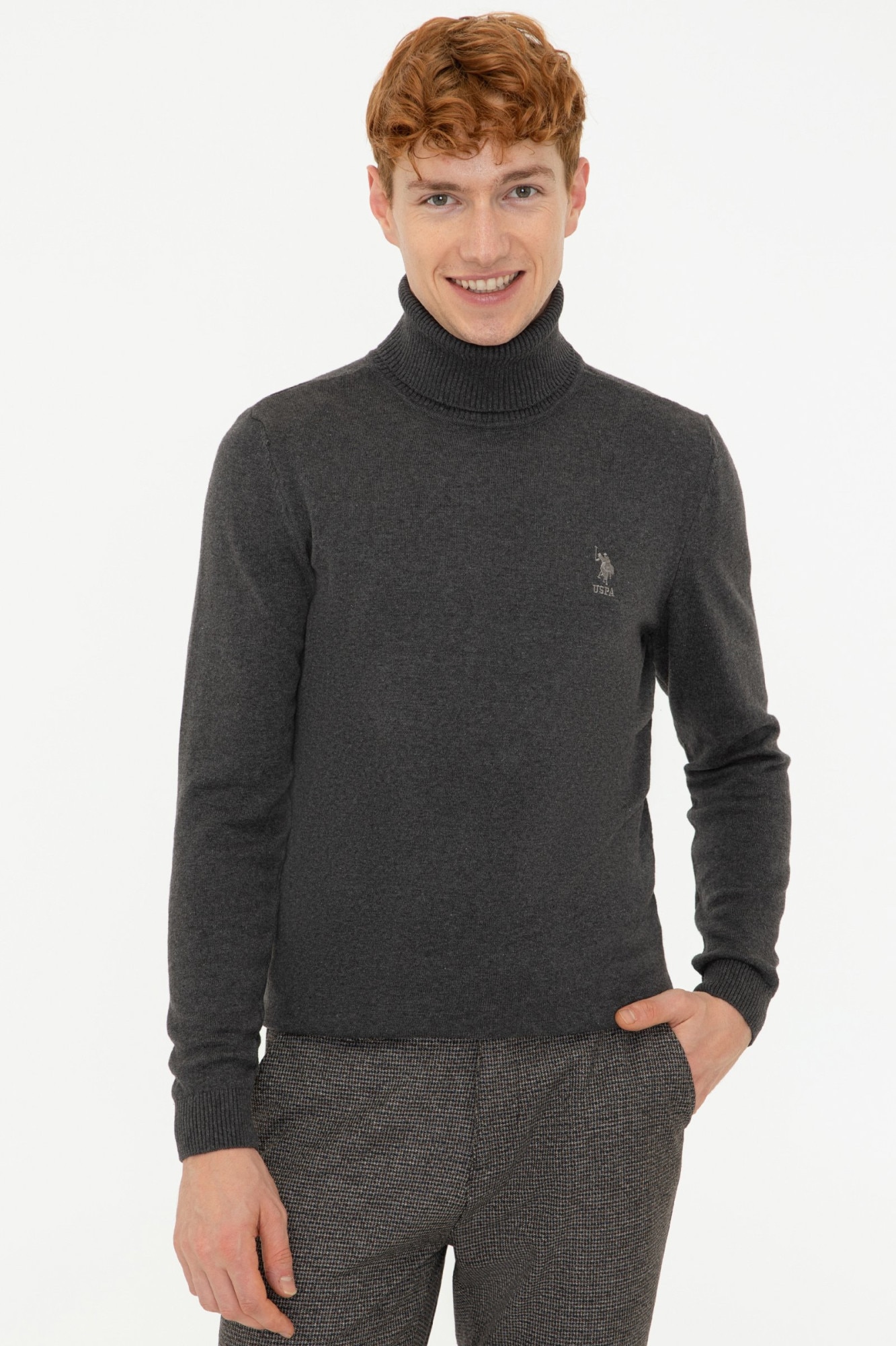 Maleta pentru barbati,U.S Polo Assn.,1259614, Gri antracit