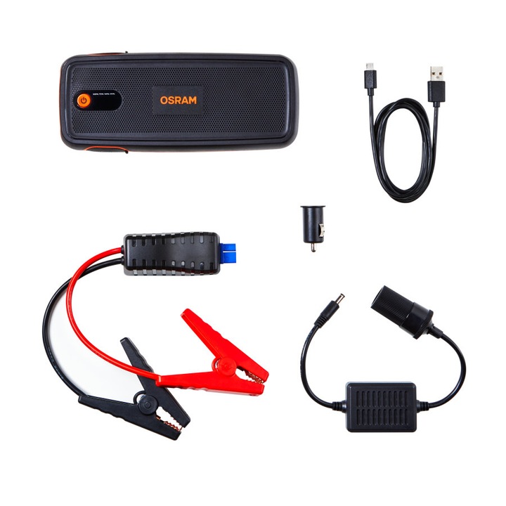 Външен акумулатор/Jump starter Osram BATTERYstart 400, 16800 mAh, LiCoO2, Време за зареждане 4 ч, Букса Micro-USB
