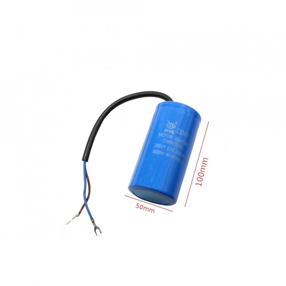 Condensator de pornire 200uF 250V AC B-Cp 200uF 250