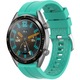 Curea silicon ZAFIT™, pentru smartwatch sau ceas cu latimea curelei de 22 mm, Verde Turcoaz