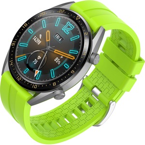 Curea silicon ZAFIT™, pentru smartwatch sau ceas cu latimea curelei de 22 mm, Verde Lime