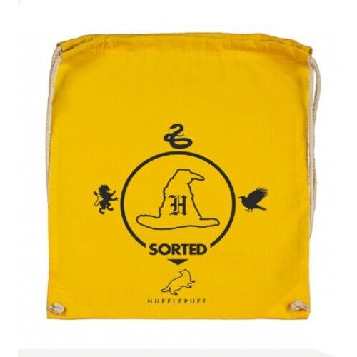 Geanta galbena cu Harry potter Hufflepuff 001