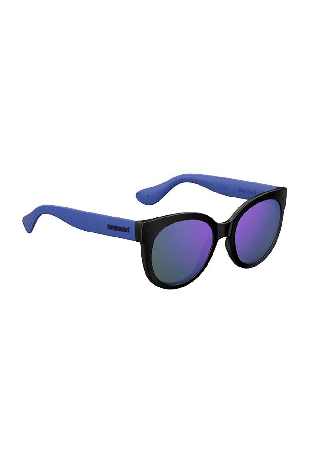 Ochelari de soare, Havaianas, Rotund, Plastic, 52-21-145, Negru/Violet