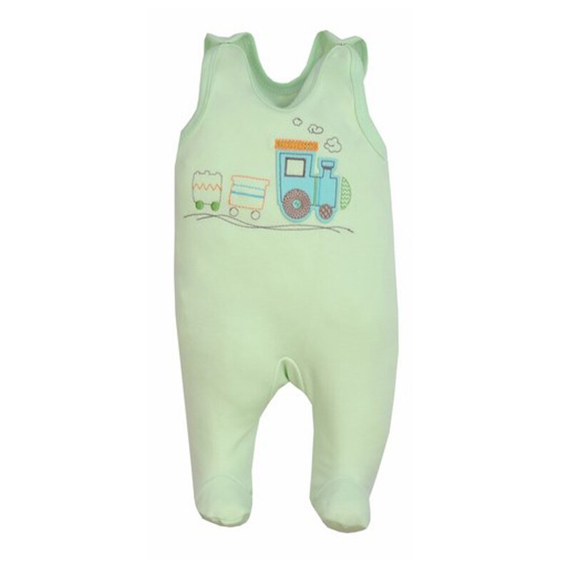 Salopeta fara maneci pentru baieti Koala Train A01-071V, Verde 68 CM