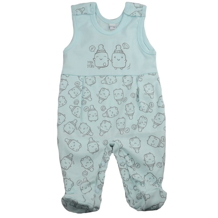 Salopeta fara maneci pentru baieti Koala Butelki 06-684A, Albastru