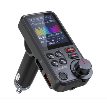 Car kit auto hands-free & Modulator FM, Pyramid®, microfon incorporat, Bluetooth 5.0, compatibil iOS si Android, ecran color 1.8 inch, port usb cu incarcare rapida QC 3.0 18W, BT93 Car kit auto hands-free & Modulator FM, Pyramid®, microfon incorporat, Bluetooth 5.0, compatibil iOS si Android, ecran color 1.8 inch, port usb cu incarcare rapida QC 3.0 18W, BT93