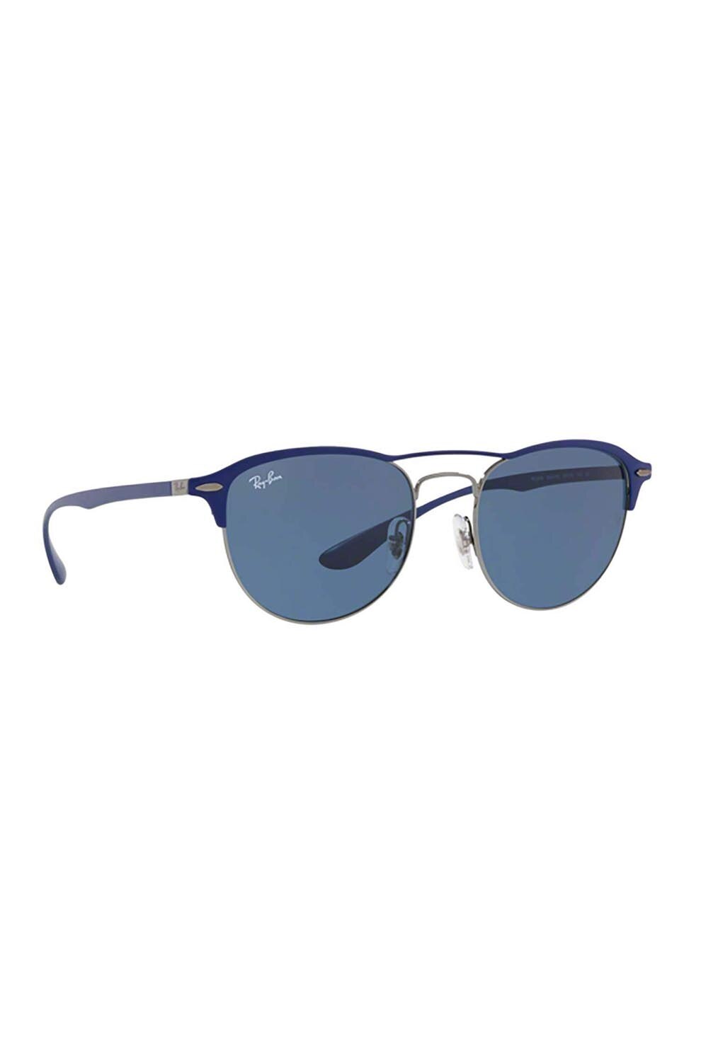 Ochelari de soare, Ray Ban, Rotund, Metal, 54-19-145, Albastru