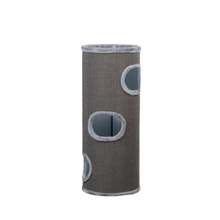 Ansamblu de joaca pentru pisici, RHRQuality, Conny Lounge, Gri deschis, 110 cm