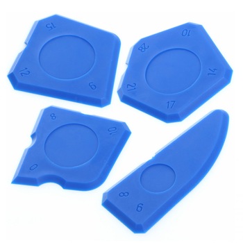 Set spatule din plastic flexibil, pentru aplicarea chitului sau siliconului, 4 bucati, Tagred Set spatule din plastic flexibil, pentru aplicarea chitului sau siliconului, 4 bucati, Tagred
