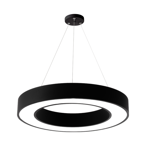 Plafoniera led, 36W, suspendata, rotunda, negru, 3240lm, cu 3 temperaturi de lumina, 3000/4000/6500K, SMT-BH16-06181, Braytron, smartsistem
