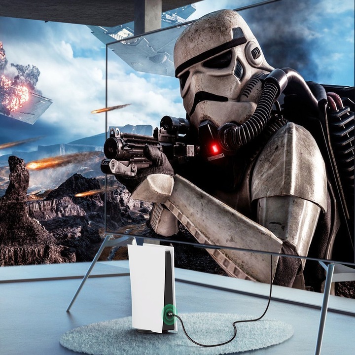 Cablu de date HDMI Ugreen, HDMI 2.0 la HDMI 2.0, 4K, 1 m, Nailon, Negru