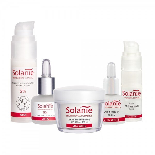 Set 5 albire si depigmentare pentru ten matur Solanie