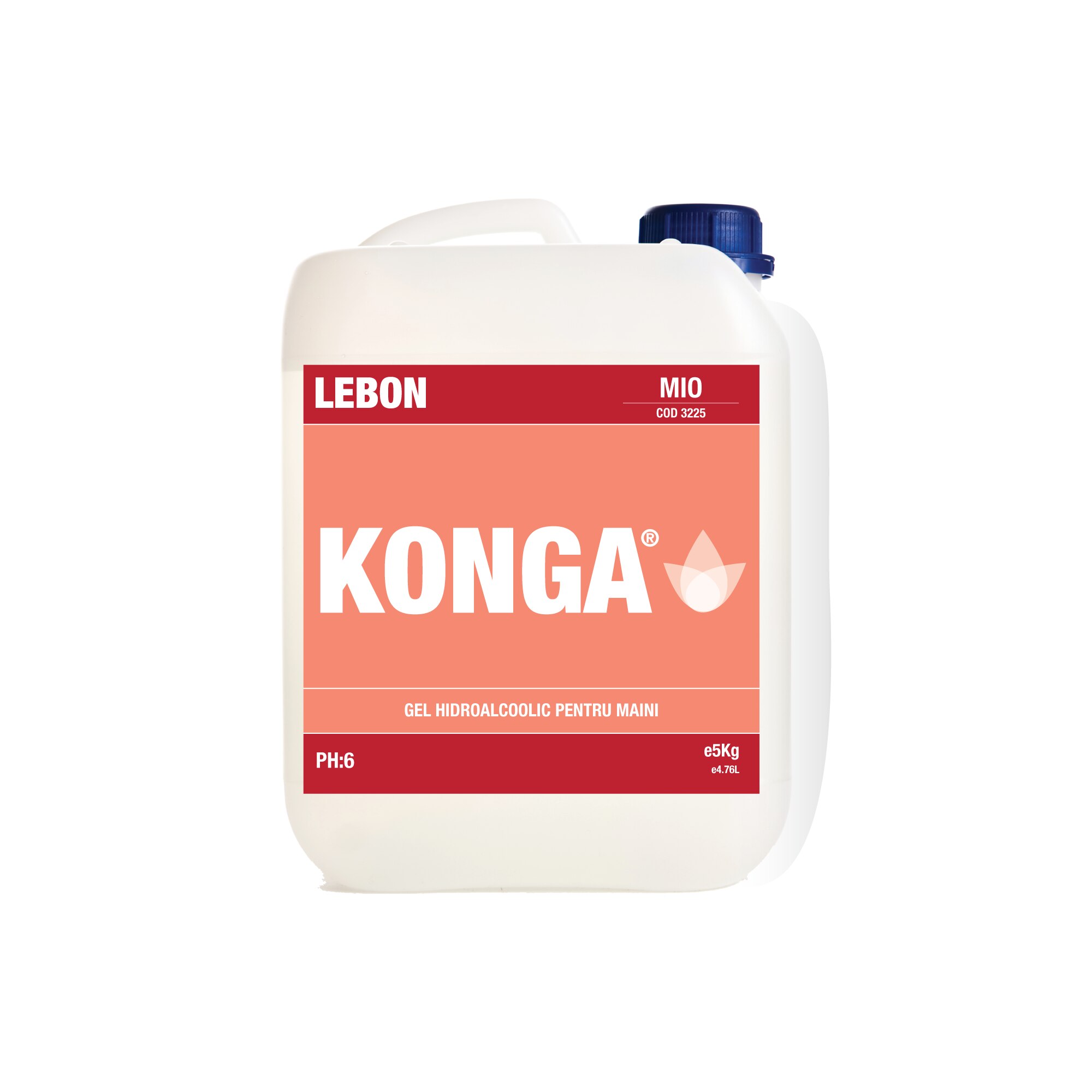 Dezinfectant hidroalcoolic pentru maini , Konga, medicinal cu Aviz Sanitar, 5 litri